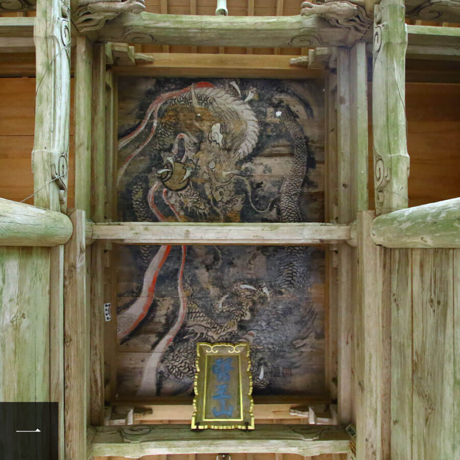 仁王門の天井画