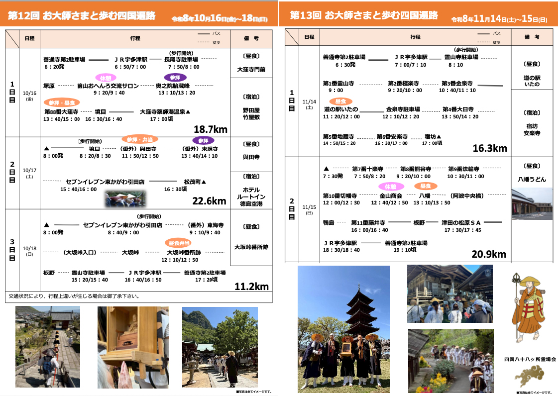 徒歩練行第12_13回行程